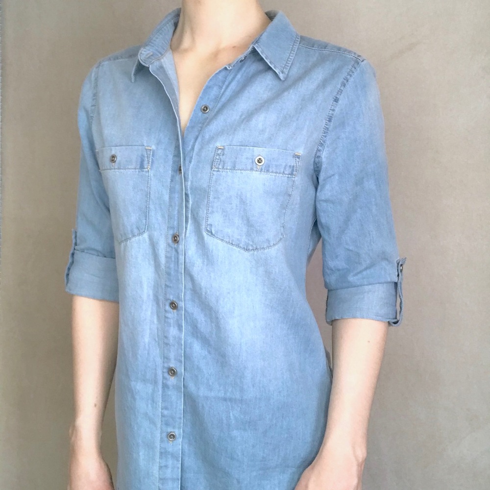 Denim Button Down Shirt